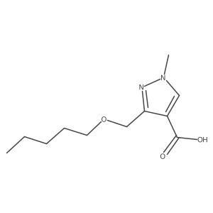 1-methyl-3-[(pentyloxy)methyl]-1H-pyrazole-4-carboxylic acid Structure