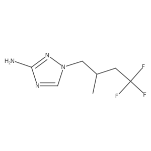1-(4,4,4-trifluoro-2-methylbutyl)-1H-1,2,4-triazol-3-amine Structure