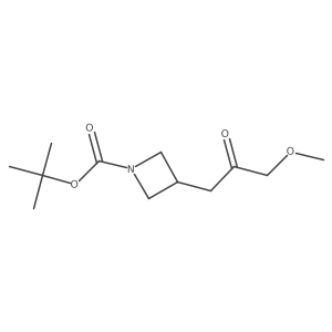 Tert-butyl 3-(3-methoxy-2-oxopropyl)azetidine-1-carboxylate Structure