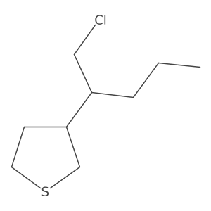 3-(1-Chloropentan-2-yl)thiolane Structure