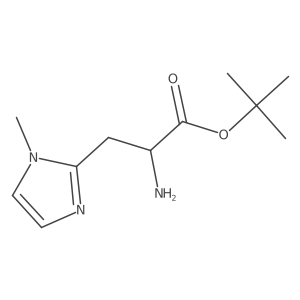 Tert-butyl 2-amino-3-(1-methylimidazol-2-yl)propanoate结构式