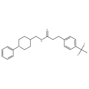 N-((1-(pyridin-3-yl)piperidin-4-yl)methyl)-3-(4-(trifluoromethyl)phenyl)propanamide Structure