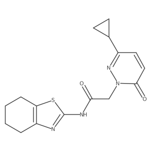 2-(3-cyclopropyl-6-oxopyridazin-1(6H)-yl)-N-(4,5,6,7-tetrahydrobenzo[d]thiazol-2-yl)acetamide Structure