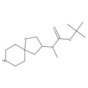 tert-Butyl N-methyl-N-{1-oxa-8-azaspiro[4.5]decan-3-yl}carbamate Structure