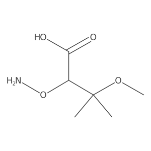 2-(Aminooxy)-3-methoxy-3-methylbutanoic acid Structure
