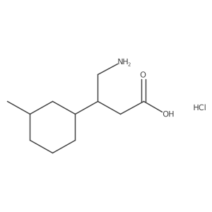 4-Amino-3-(3-methylcyclohexyl)butanoic acid hydrochloride Structure