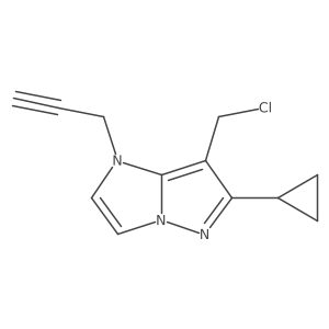 7-(chloromethyl)-6-cyclopropyl-1-prop-2-ynyl-imidazo[1,2-b]pyrazole Structure