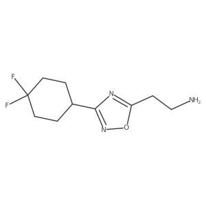 2-(3-(4,4-Difluorocyclohexyl)-1,2,4-oxadiazol-5-yl)ethan-1-amine Structure