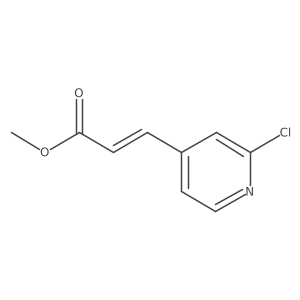 Methyl (2e)-3-(2-chloropyridin-4-yl)prop-2-enoate结构式