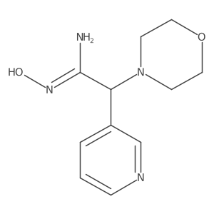 (Z)-N'-hydroxy-2-morpholino-2-(pyridin-3-yl)acetimidamide结构式