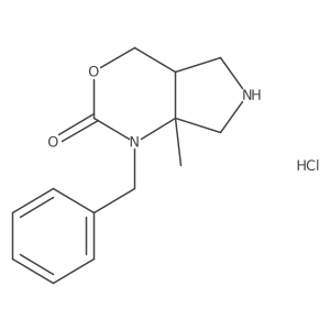 1-Benzyl-7a-methylhexahydropyrrolo[3,4-d][1,3]oxazin-2(1h)-one hydrochloride结构式