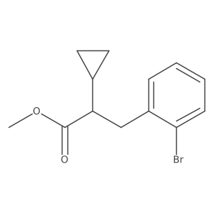 Methyl 3-(2-bromophenyl)-2-cyclopropylpropanoate Structure