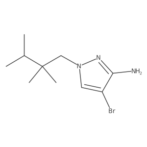 4-bromo-1-(2,2,3-trimethylbutyl)-1H-pyrazol-3-amine结构式