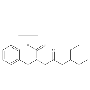 tert-butyl N-benzyl-N-(4-ethyl-2-oxohexyl)carbamate Structure