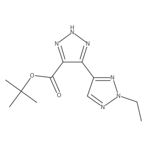 tert-butyl 5-(2-ethyl-2H-1,2,3-triazol-4-yl)-1H-1,2,3-triazole-4-carboxylate Structure