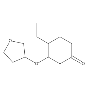 4-Ethyl-3-(oxolan-3-yloxy)cyclohexan-1-one结构式