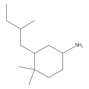 4,4-Dimethyl-3-(2-methylbutyl)cyclohexan-1-amine Structure