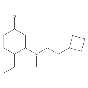 3-[(2-Cyclobutylethyl)(methyl)amino]-4-ethylcyclohexan-1-ol Structure