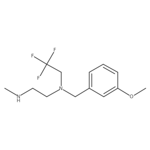 [(3-Methoxyphenyl)methyl][2-(methylamino)ethyl](2,2,2-trifluoroethyl)amine Structure