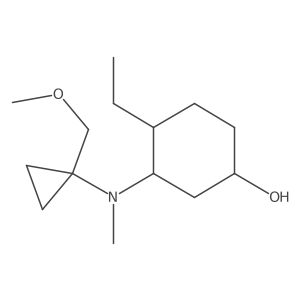 4-Ethyl-3-{[1-(methoxymethyl)cyclopropyl](methyl)amino}cyclohexan-1-ol Structure