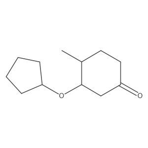 3-(Cyclopentyloxy)-4-methylcyclohexan-1-one Structure