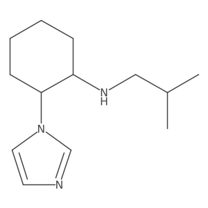rac-(1R,2S)-2-(1H-imidazol-1-yl)-N-(2-methylpropyl)cyclohexan-1-amine Structure