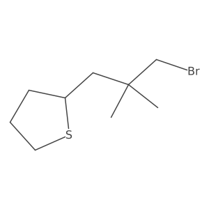 2-(3-Bromo-2,2-dimethylpropyl)thiolane结构式