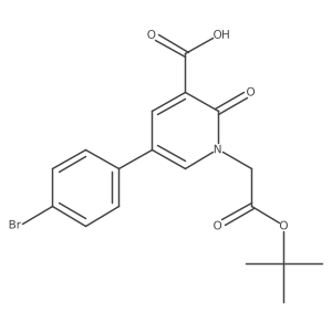 5-(4-Bromophenyl)-1-[2-(tert-butoxy)-2-oxoethyl]-2-oxo-1,2-dihydropyridine-3-carboxylic acid Structure
