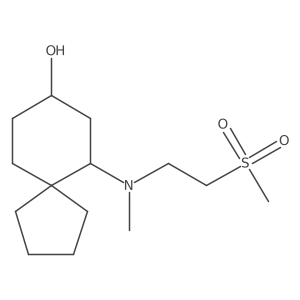 6-[(2-Methanesulfonylethyl)(methyl)amino]spiro[4.5]decan-8-ol Structure