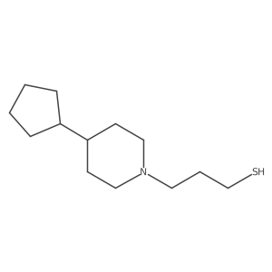 1-Piperidinepropanethiol, 4-cyclopentyl- Structure
