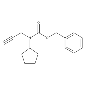 benzyl N-cyclopentyl-N-(prop-2-yn-1-yl)carbamate结构式