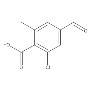 2-Chloro-4-formyl-6-methylbenzoic acid结构式
