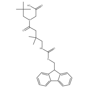 2-[N-(2,2-dimethylpropyl)-4-({[(9H-fluoren-9-yl)methoxy]carbonyl}amino)-3,3-dimethylbutanamido]acetic acid结构式