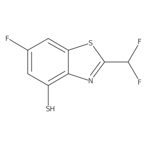 2-(Difluoromethyl)-6-fluoro-1,3-benzothiazole-4-thiol Structure
