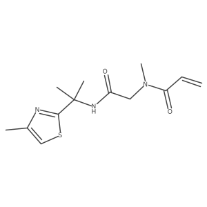 N-Methyl-N-(2-((2-(4-methylthiazol-2-yl)propan-2-yl)amino)-2-oxoethyl)acrylamide Structure