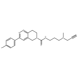 3-(4-Fluorophenyl)-N-[3-[methyl(prop-2-ynyl)amino]propyl]-7,8-dihydro-5H-pyrido[4,3-c]pyridazine-6-carboxamide Structure