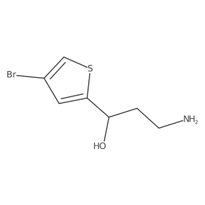 (1R)-3-amino-1-(4-bromothiophen-2-yl)propan-1-ol Structure