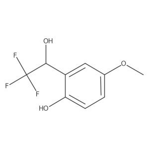 4-methoxy-2-[(1S)-2,2,2-trifluoro-1-hydroxyethyl]phenol Structure