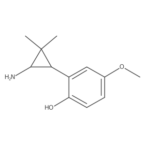 2-(3-Amino-2,2-dimethylcyclopropyl)-4-methoxyphenol结构式