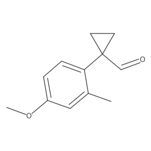 1-(4-Methoxy-2-methylphenyl)cyclopropane-1-carbaldehyde Structure