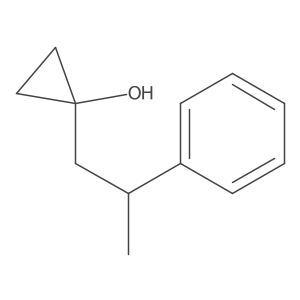 1-(2-Phenylpropyl)cyclopropan-1-ol Structure