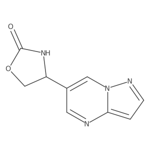 4-{Pyrazolo[1,5-a]pyrimidin-6-yl}-1,3-oxazolidin-2-one结构式