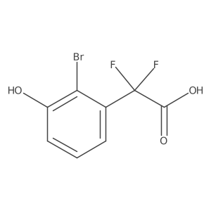 2-(2-Bromo-3-hydroxyphenyl)-2,2-difluoroacetic acid结构式