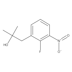 1-(2-Fluoro-3-nitrophenyl)-2-methylpropan-2-ol结构式