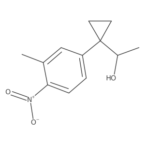 1-[1-(3-Methyl-4-nitrophenyl)cyclopropyl]ethan-1-ol Structure