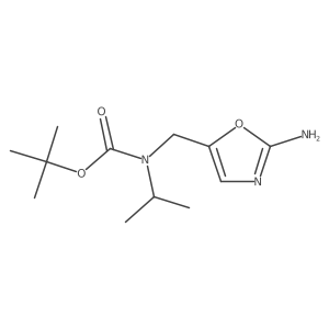 tert-butyl N-[(2-amino-1,3-oxazol-5-yl)methyl]-N-(propan-2-yl)carbamate Structure