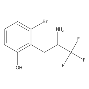 2-(2-Amino-3,3,3-trifluoropropyl)-3-bromophenol Structure