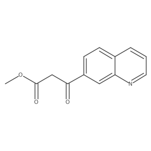 Methyl 3-oxo-3-(quinolin-7-yl)propanoate结构式