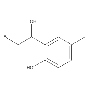 2-(2-Fluoro-1-hydroxyethyl)-4-methylphenol结构式