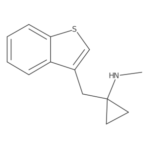 1-[(1-benzothiophen-3-yl)methyl]-N-methylcyclopropan-1-amine Structure